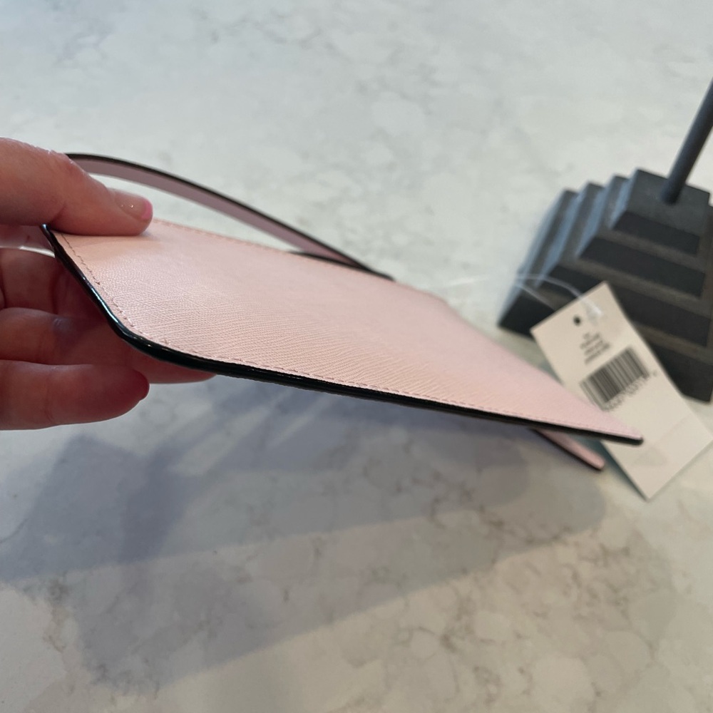 Kate Spade Bee Mikas Pond Pink Blush Double Zip Wristlet NWT - Picture 4 of 5